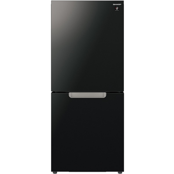 SJ-GD15K-B SHARP ピュアブラック つけかえどっちもドア [冷蔵庫(152L・左右フリー・ガラスドア)]
