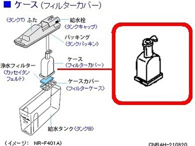 CNRAH-210920 パナソニック Panasonic フィルタカバー 冷蔵庫・冷凍庫 冷凍冷蔵庫【純正品】