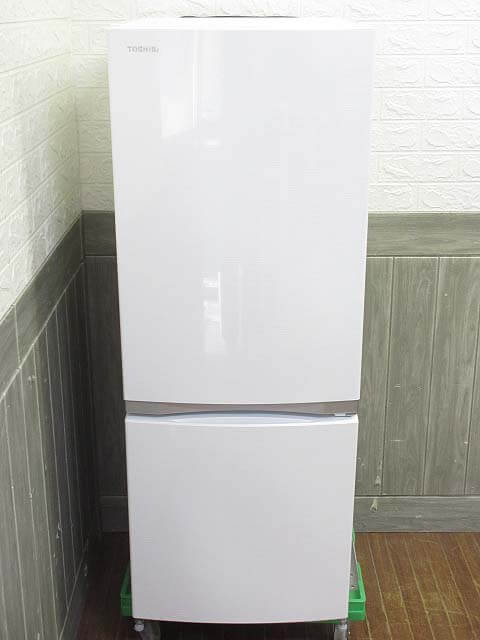 【中古】 東芝 冷凍冷蔵庫 GR-R15BS(W) 153L ホワイト 2ドア 右開き TOSHIBA ノンフロン 冷蔵庫 冷凍庫 白 単身向け コンパクト