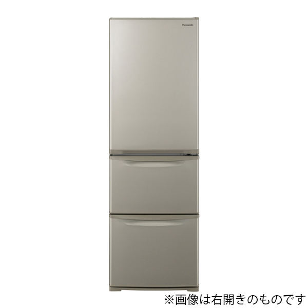 設置無料 冷蔵庫 左開き Panasonic パナソニック 冷凍冷蔵庫 グレイスゴールド NR-C374CL-N