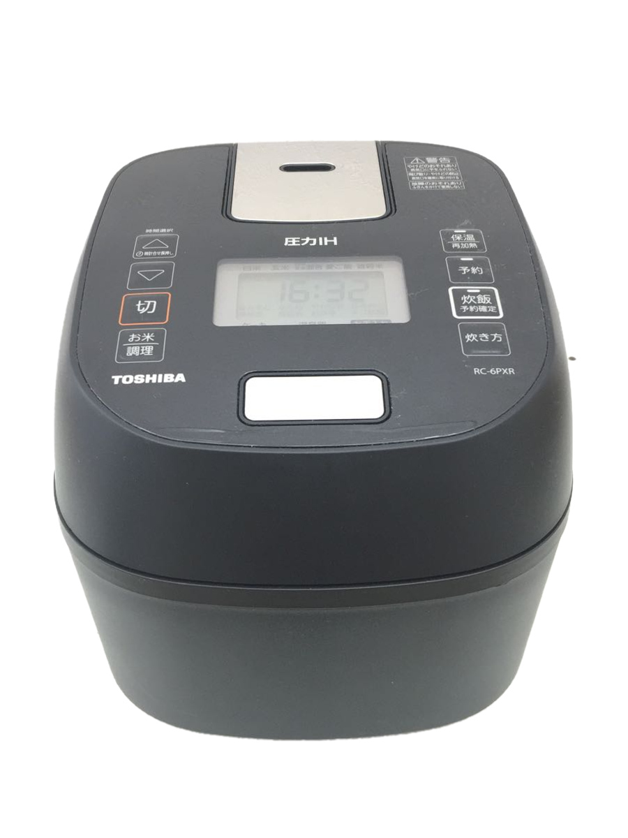 【中古】TOSHIBA◆炊飯器 RC-6PXR(K)【家電・ビジュアル・オーディオ】