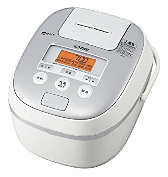 【中古】タイガー 炊飯器 5.5合 IH 土鍋コーティング 時短早炊き機能 ホワイト 炊きたて JPE-A100-W