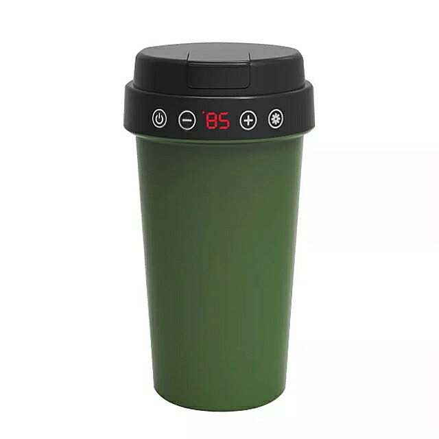 A0ne- ステンレス鋼 の 電気自動車用 魔法瓶 自動コーヒーカップ スマート ポータブル 加熱カップ お茶