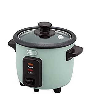 【ポイントアップ中!】【中古】【Toffy/トフィー】 1.5合ミニライスクッカー K-RC1 (ペールアクア) コンパクト炊飯器 最短19分 保温モード ふっ素加工 ひとり暮らし レトロ か