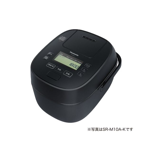 パナソニック (1.0升)可変圧力IHジャー炊飯器 爆発的な沸騰力で伝熱、おどり炊き(急減圧バルブ) (ブラック) SR-M18A-K
