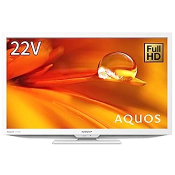 【中古】（非常に良い）シャープ 22V型 液晶 テレビ AQUOS 2T-C22DE-W フルハイビジョン 外付けHDD裏番組録画対応 2021年モデル ホワイト