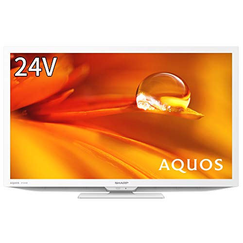 シャープ 24V型 液晶 テレビ AQUOS 2T-C24DE-W ハイビジョン 外付けHDD裏番組録画対応 2021年モデル ホワイト