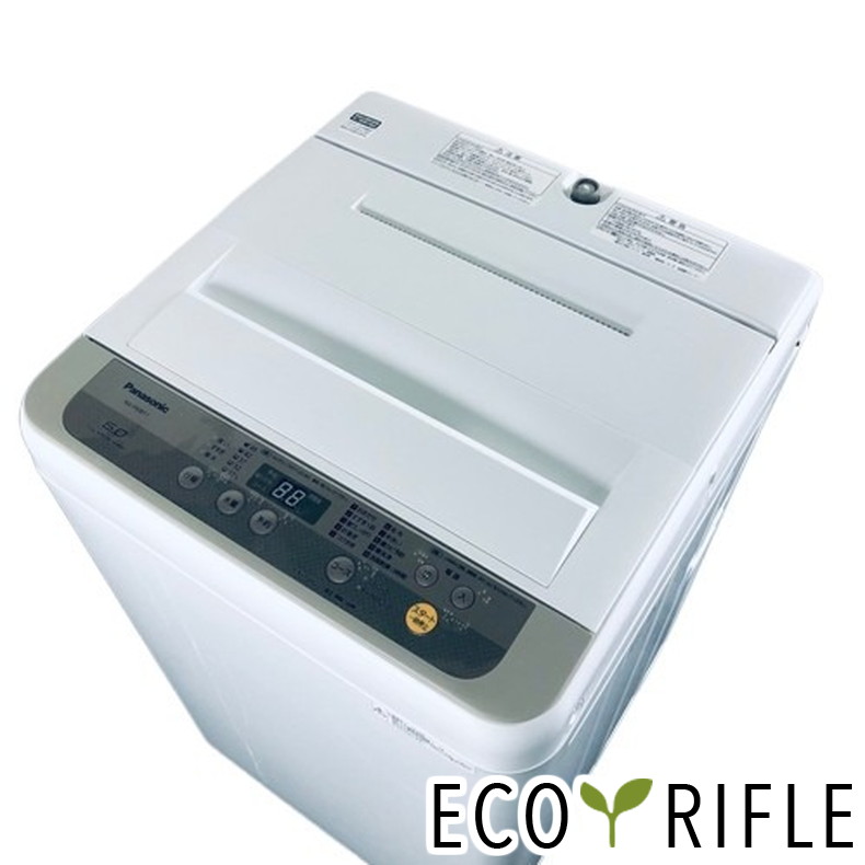 【中古】 パナソニック Panasonic 洗濯機 一人暮らし 2018年製 全自動洗濯機 6.0kg シャンパン 送風 乾燥機能付き NA-F60B11 縦型 送料無料 設置無料 地域限定 RANK_A